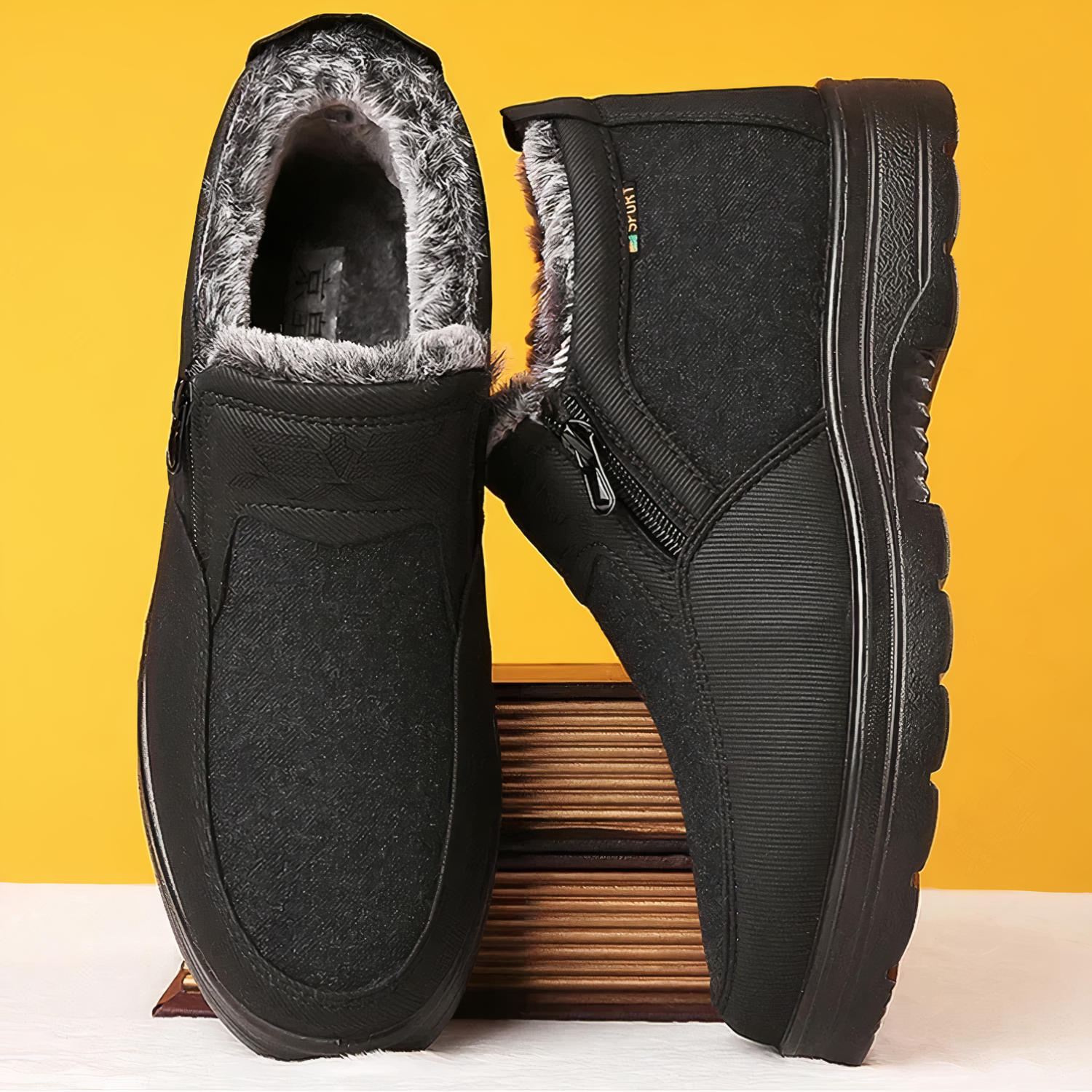 Herren Winterschuhe Mit Reißverschluss Und Futter | Winter