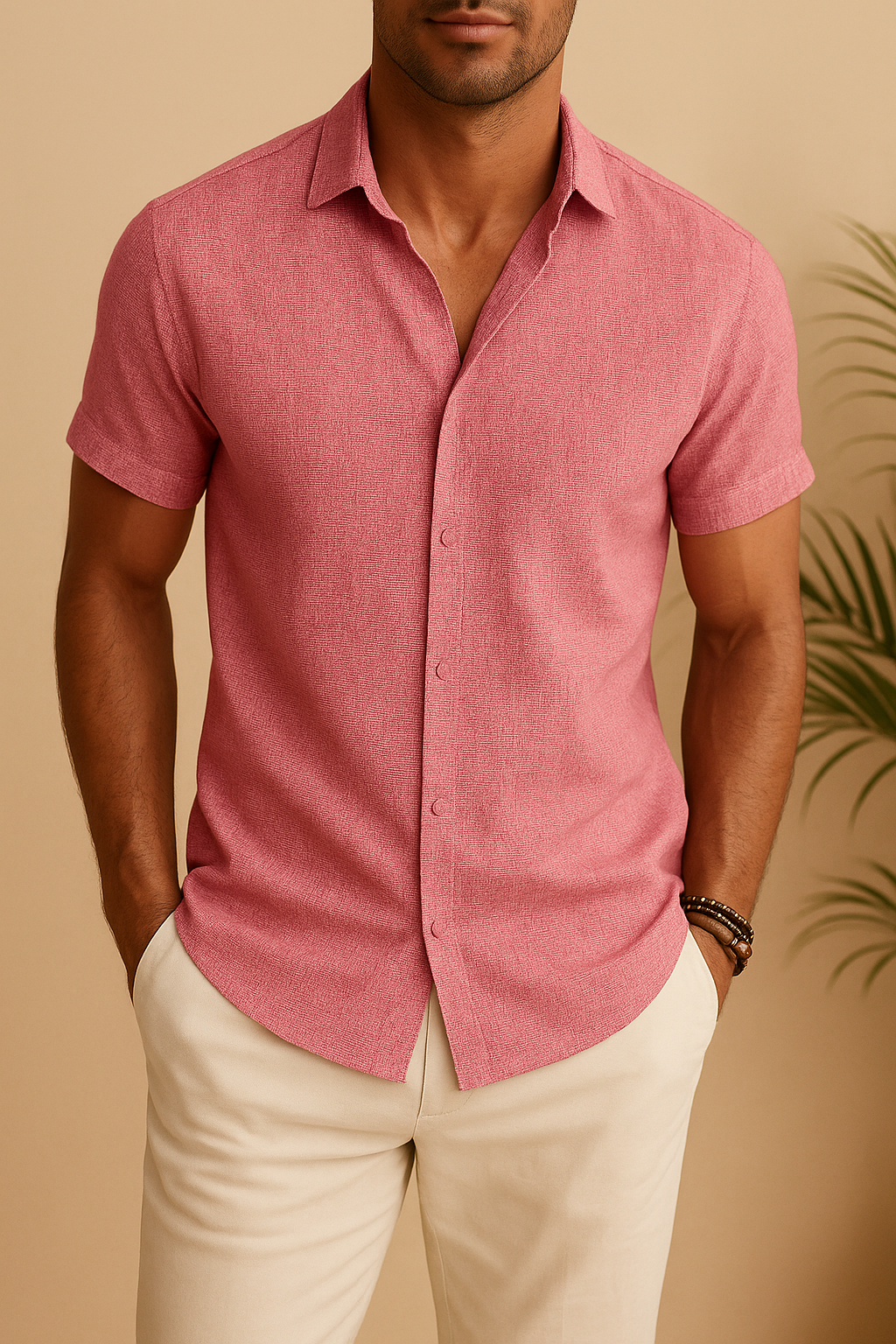 Jonas - Kurzarmhemd mit Reverskragen und entspanntem Schnitt, Herren Lässiger Look