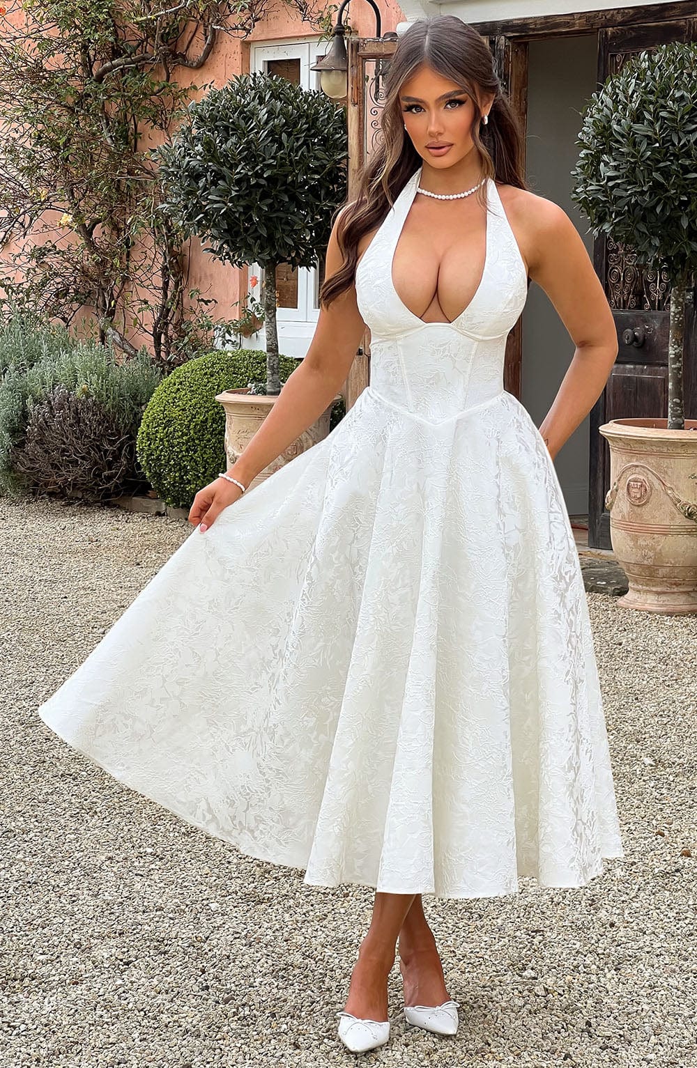 Liana | Damen Vintage Cocktailkleid | Midi