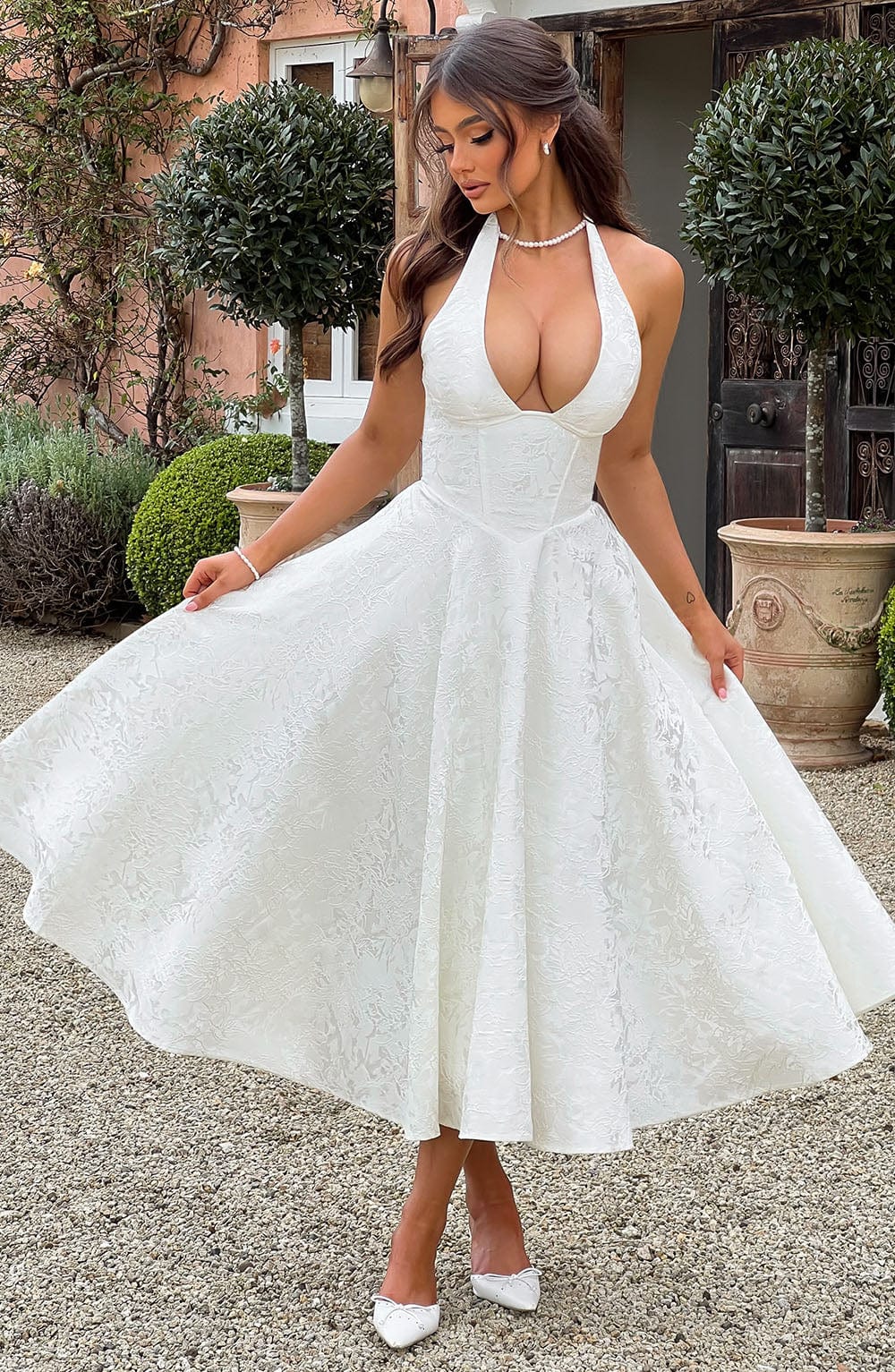 Liana | Damen Vintage Cocktailkleid | Midi