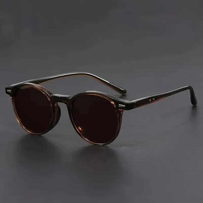 Lugano | Herren Leichte Retro Sonnenbrille | Rund