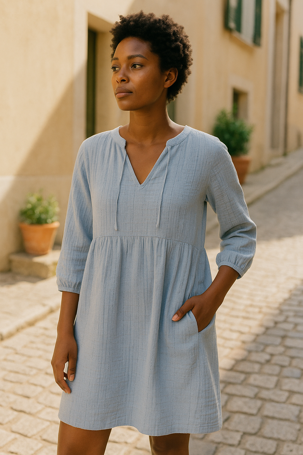 Mila | Damen Leicht Atmungsaktiv Strandkleid | Sommer