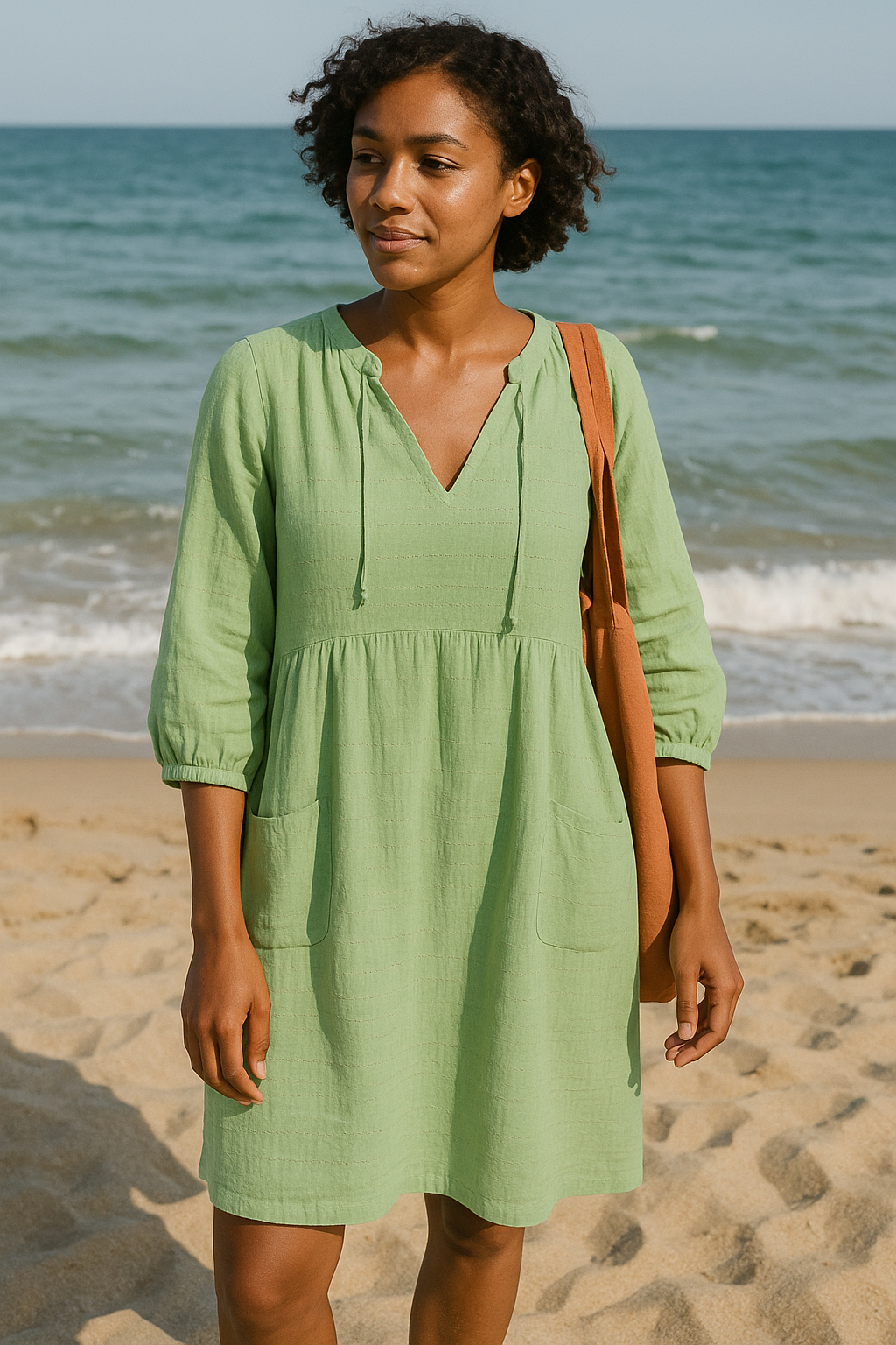Mila | Damen Leicht Atmungsaktiv Strandkleid | Sommer