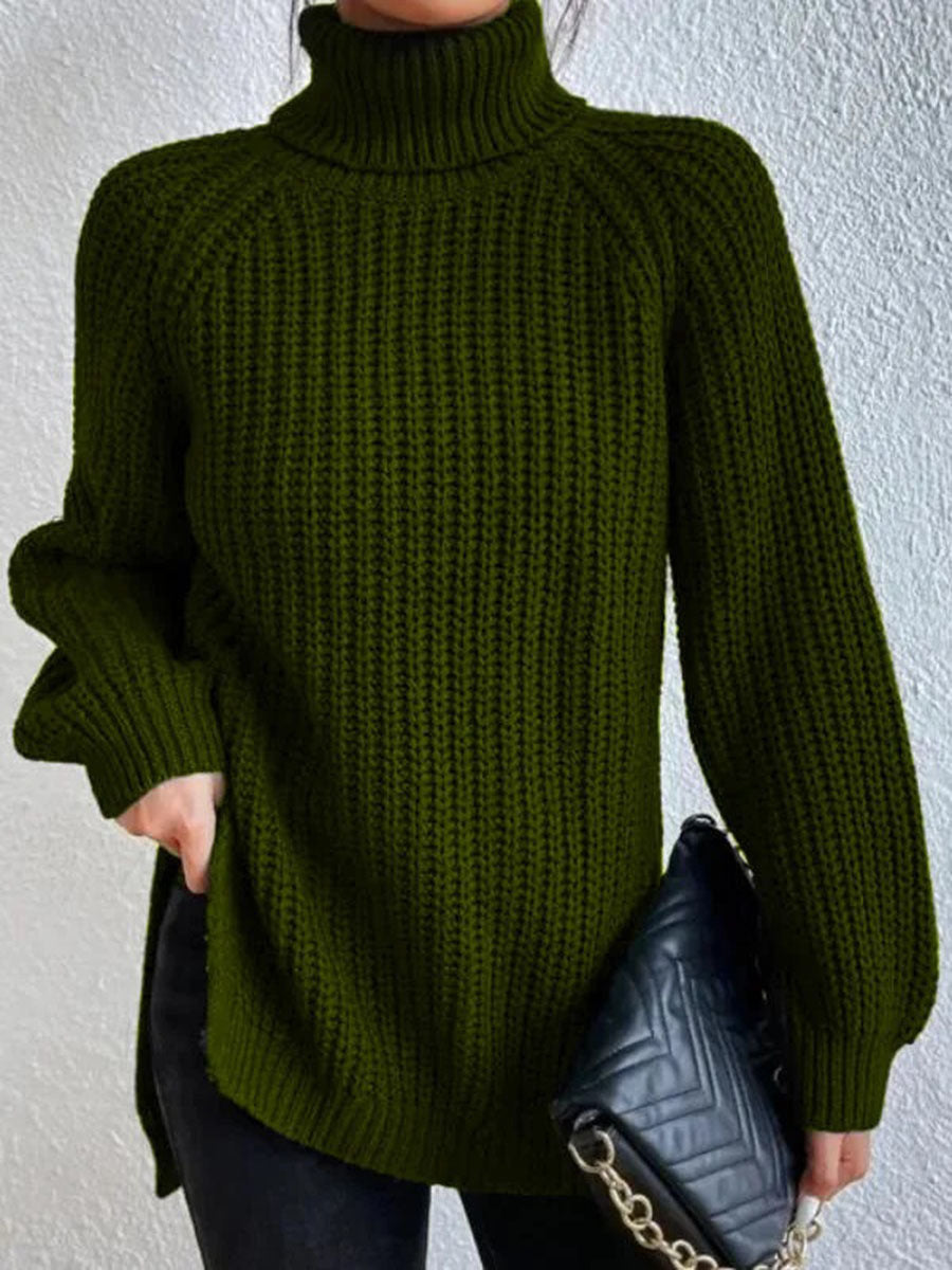 Damen Rollkragenpullover Strick | Oversize