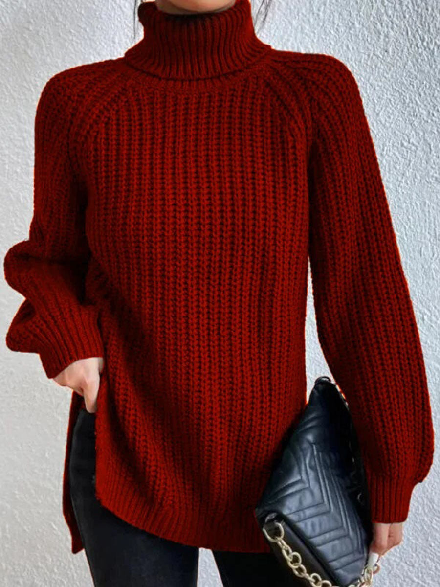 Damen Rollkragenpullover Strick | Oversize