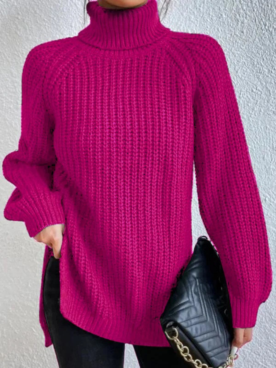 Damen Rollkragenpullover Strick | Oversize