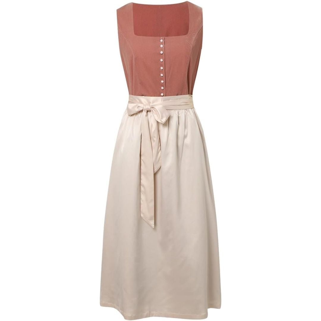 Oktoberfest Damen Dirndl Mit Schürze Und Knopfleiste | Tracht