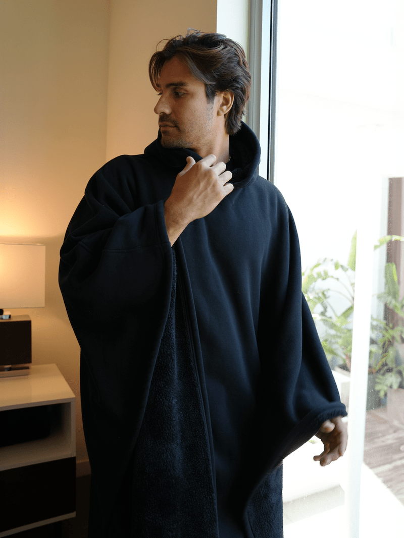Unisex Poncho Mit Kapuze & Fleecefutter | Oversize