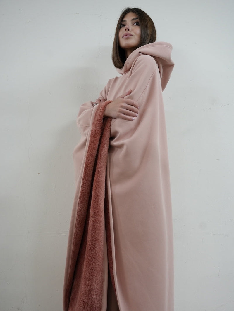 Unisex Poncho Mit Kapuze & Fleecefutter | Oversize