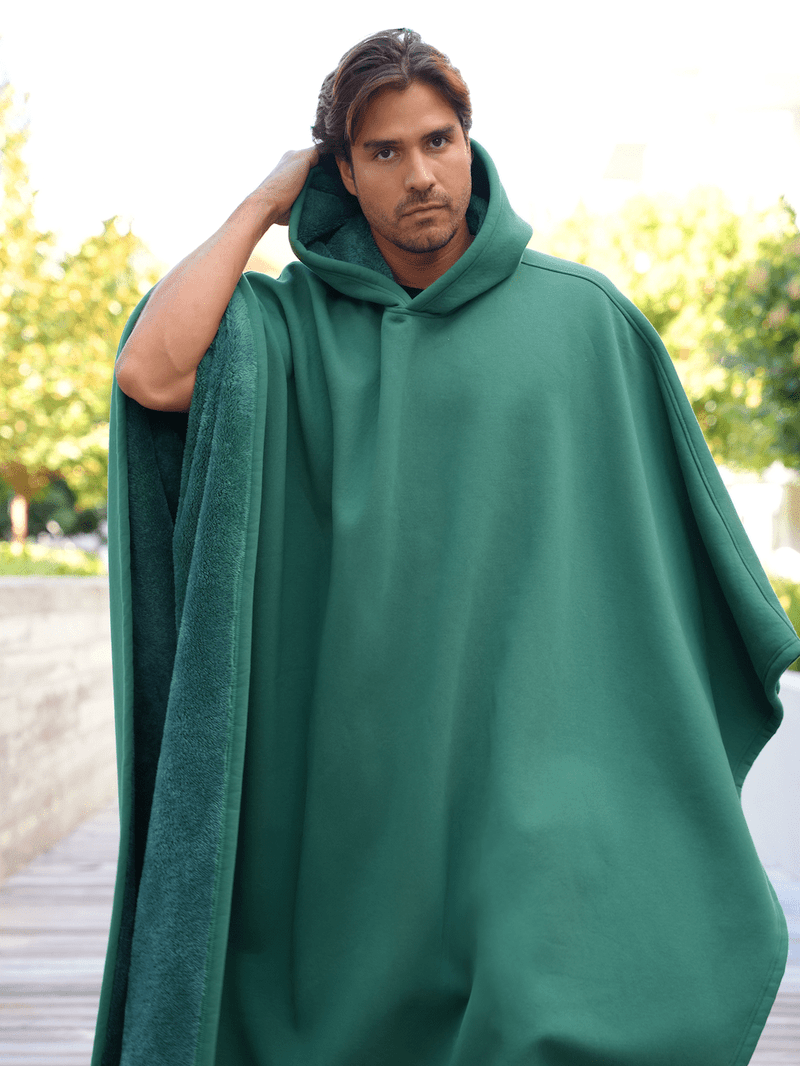 Unisex Poncho Mit Kapuze & Fleecefutter | Oversize