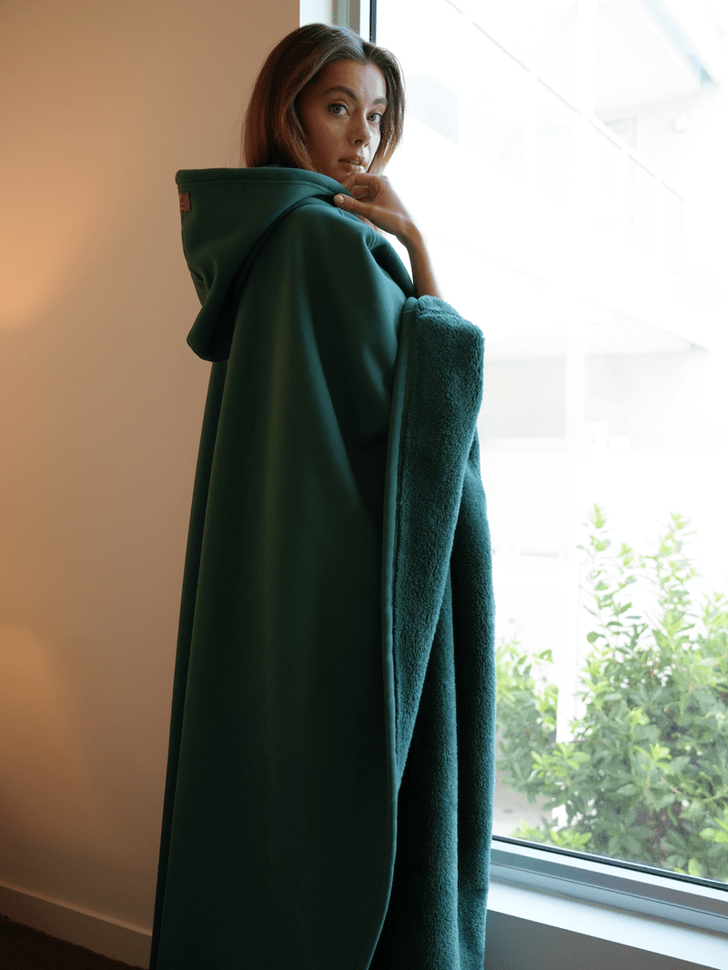 Unisex Poncho Mit Kapuze & Fleecefutter | Oversize
