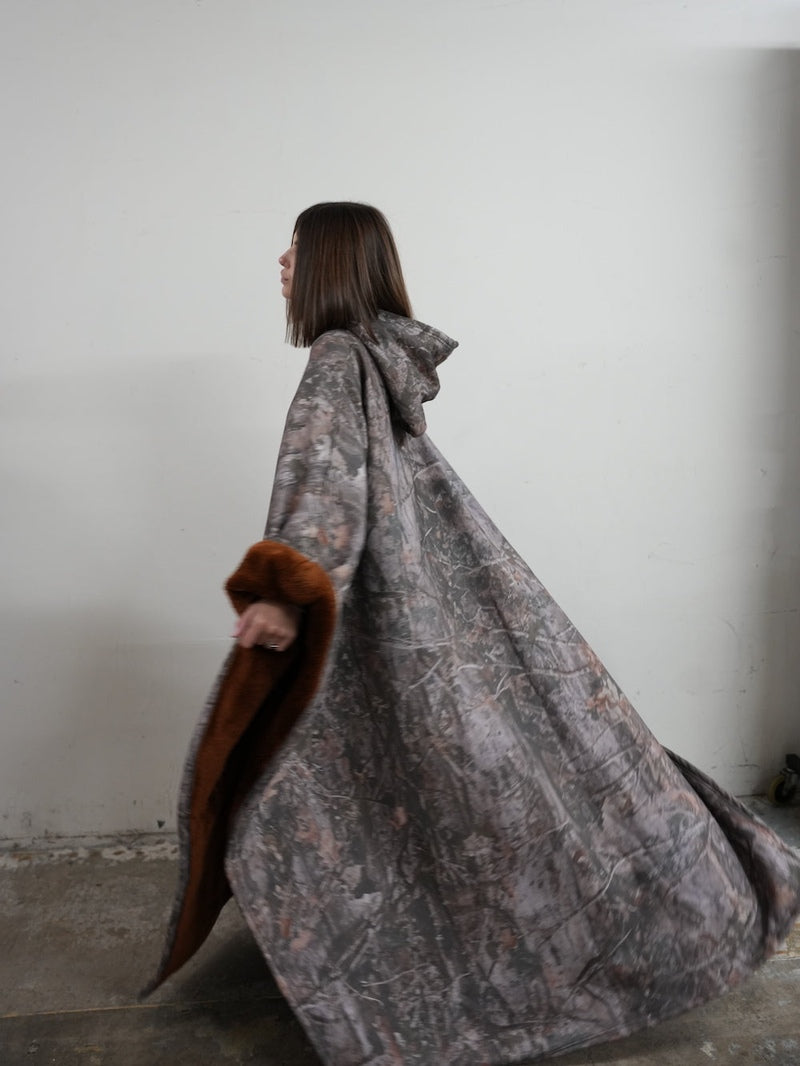 Unisex Poncho Mit Kapuze & Fleecefutter | Oversize