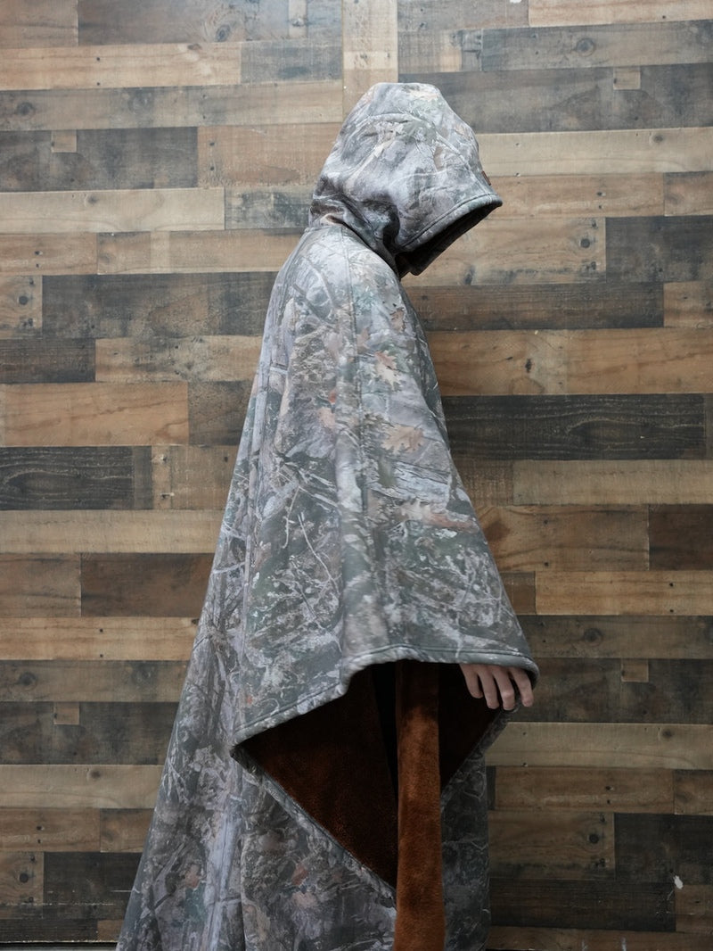 Unisex Poncho Mit Kapuze & Fleecefutter | Oversize