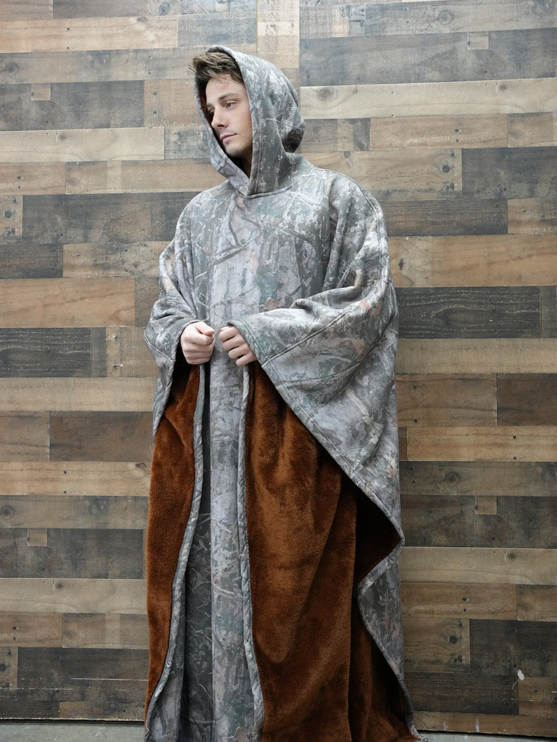 Unisex Poncho Mit Kapuze & Fleecefutter | Oversize