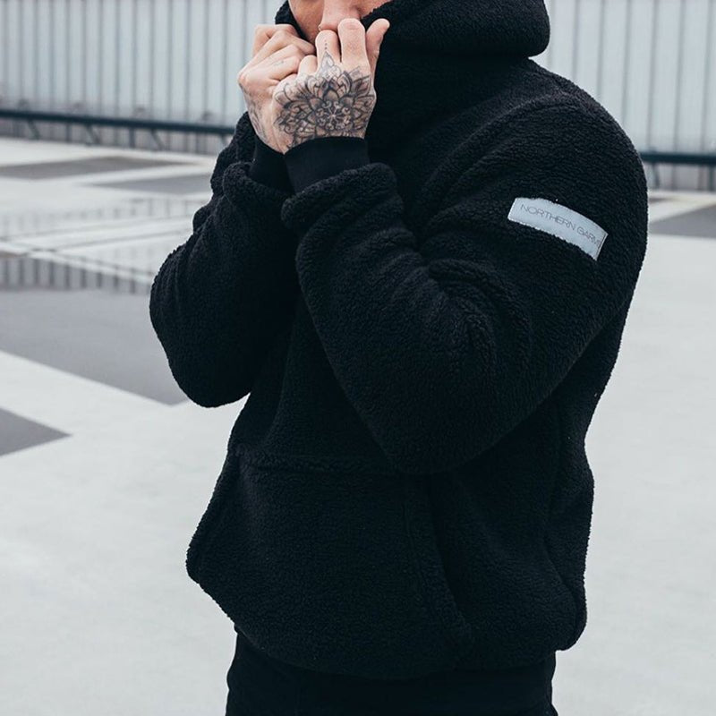 Weicher Herren Fleece-Hoodie Mit Kapuze | Warm