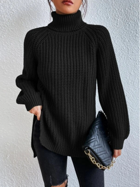 Damen Rollkragenpullover Strick | Oversize