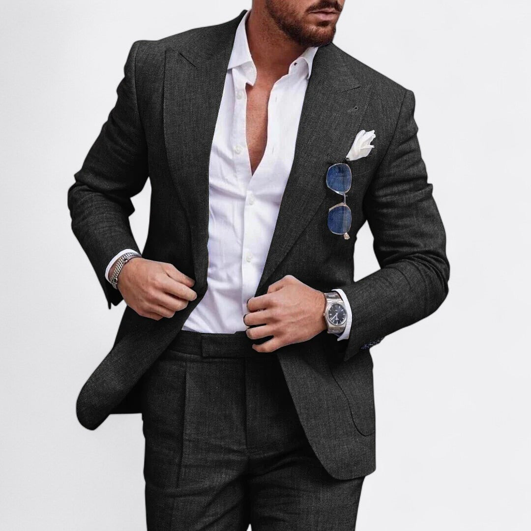 Alexander | Herren Elegant Hochzeitsanzug Set | Einreiher
