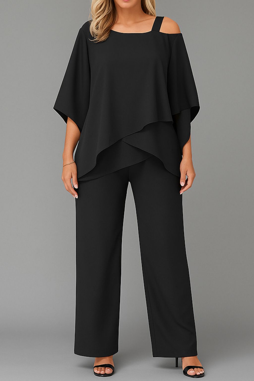 Aurora | Damen Elegant Stilvoll Zweiteiler | Cold-Shoulder