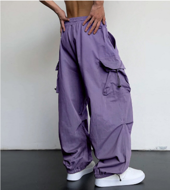 Cargo Baggy Hose Für Herren Mit Kordelzug Und Taschen | Leicht