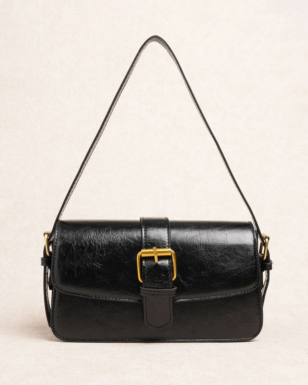 Damen Baguette Handtasche Mit Schnalle | Klein