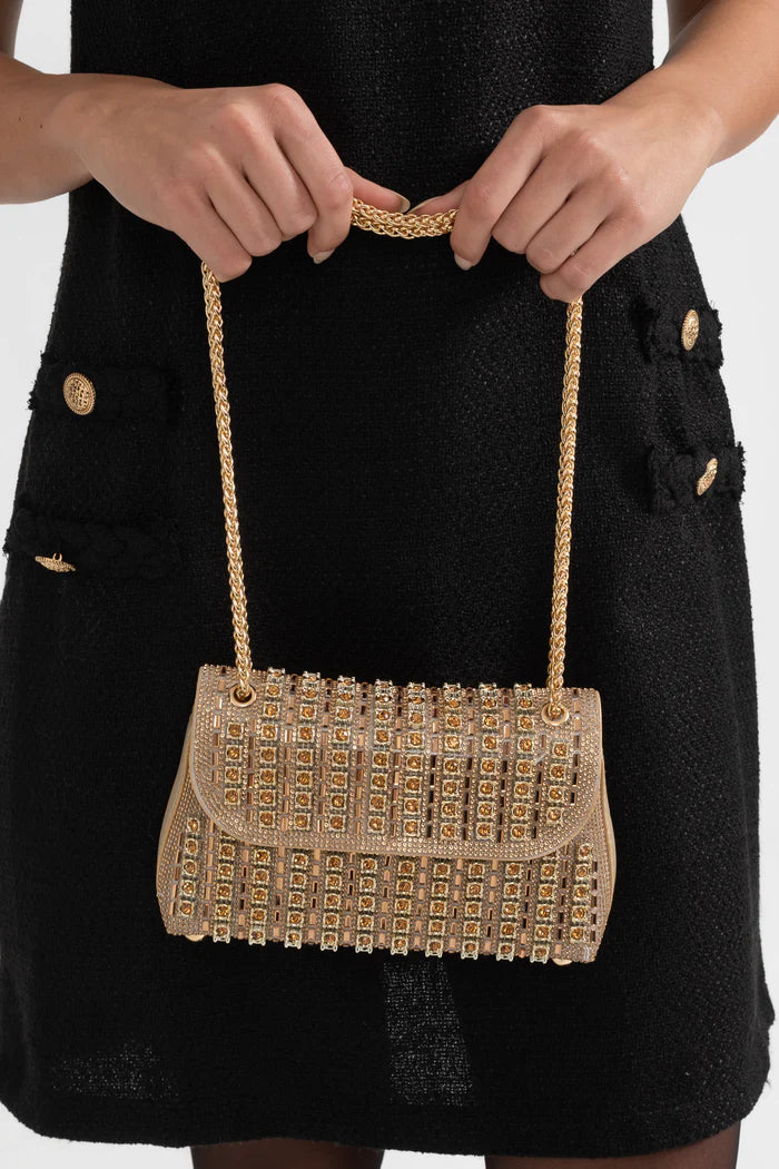 Damen Baguette Handtasche Mit Strassdetails | Elegant