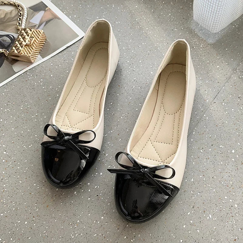Damen Dirndl Ballerinas Mit Schleife | Oktoberfest