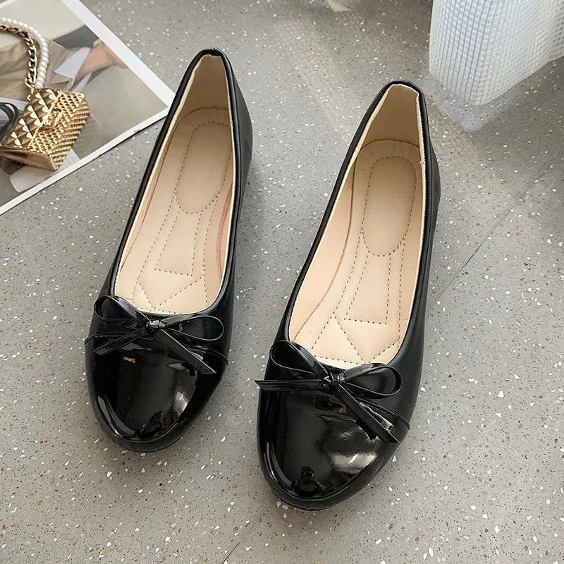 Damen Dirndl Ballerinas Mit Schleife | Oktoberfest
