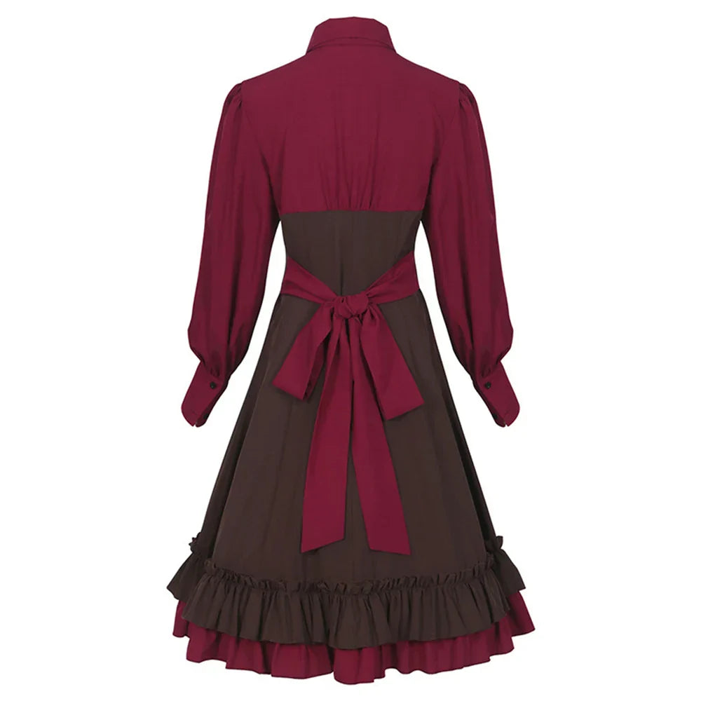Damen Dirndl Kleid Langarm | Oktoberfest