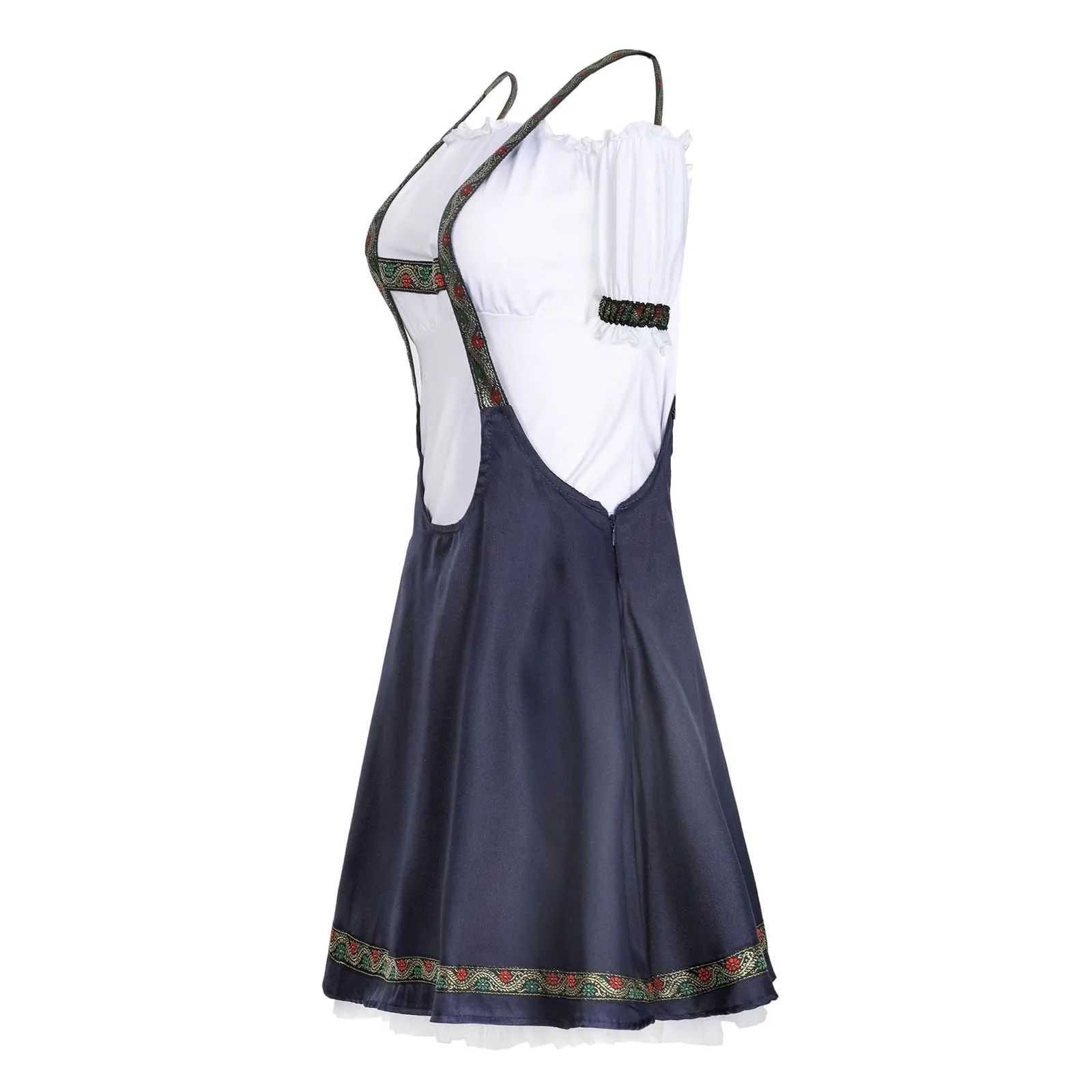 Damen Dirndl Oktoberfest Kleid Mit Trägern | Festlich