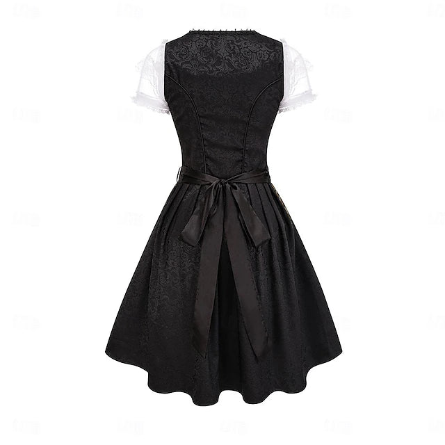 Damen Dirndl Oktoberfest Tracht Mit Spitze | Festlich