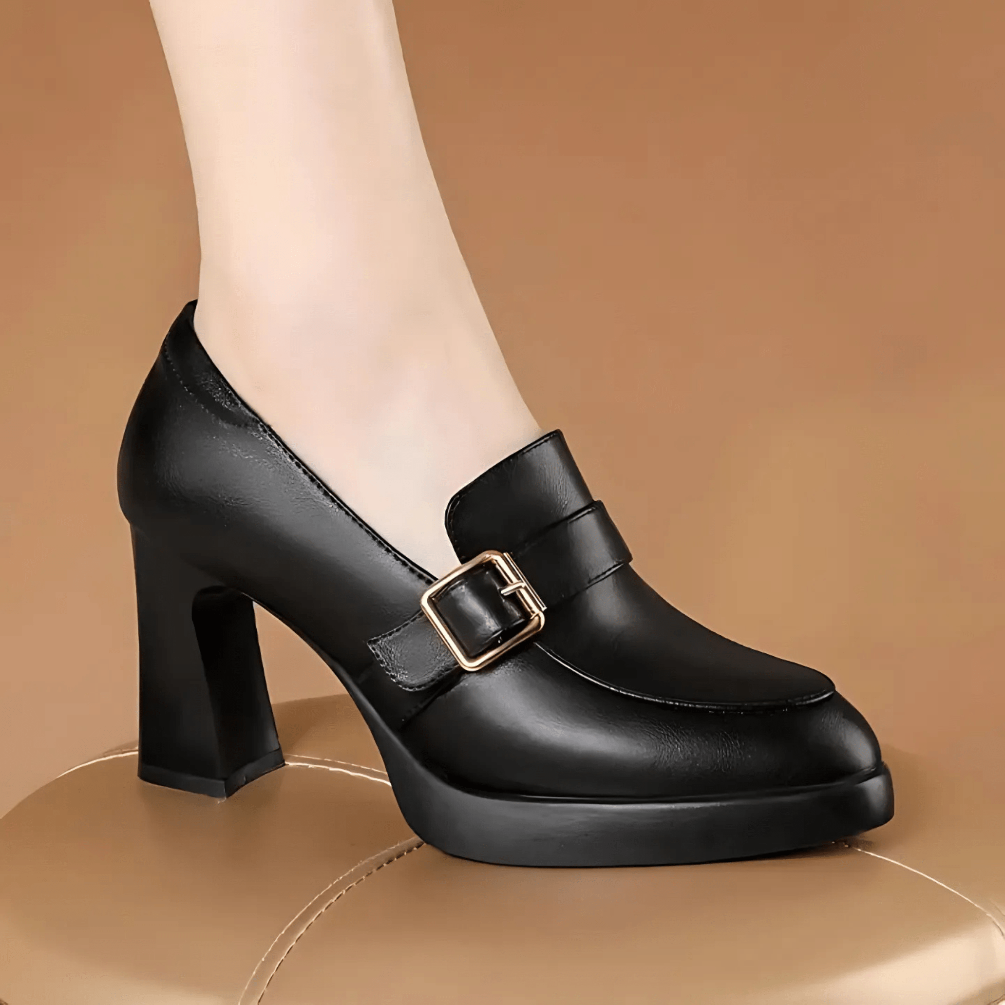 Damen Dirndl Pumps Mit Hohem Absatz Und Schnalle | Oktoberfest