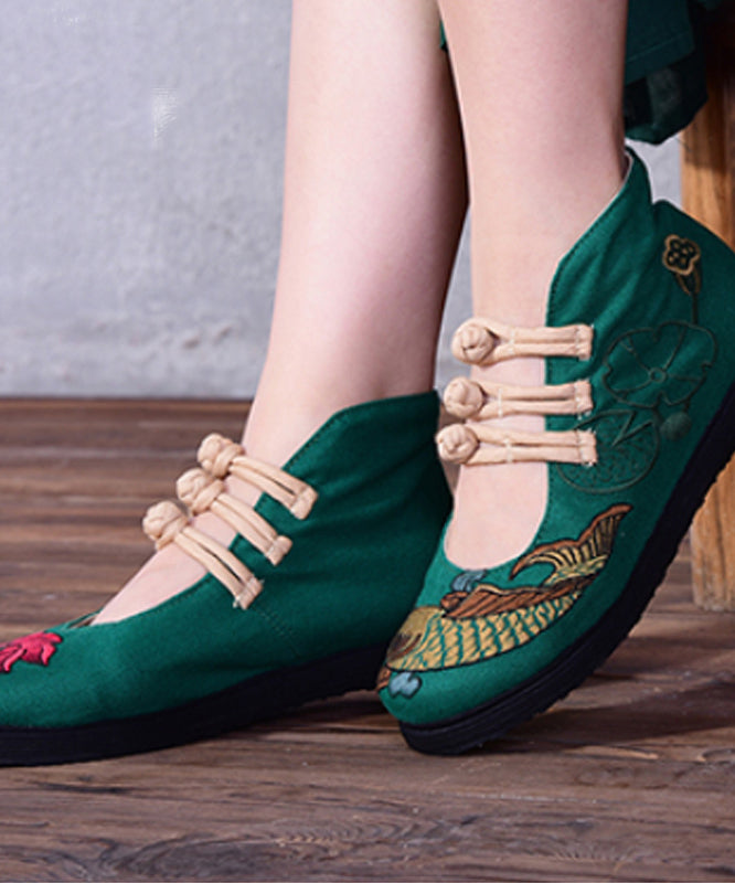 Damen Dirndl Schuhe Bestickt Mit Riemchen | Oktoberfest