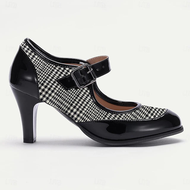 Damen Dirndl Schuhe Kariert Oktoberfest | Festlich