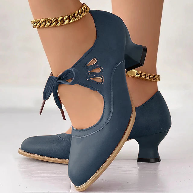 Damen Dirndl Schuhe Mit Blockabsatz | Oktoberfest