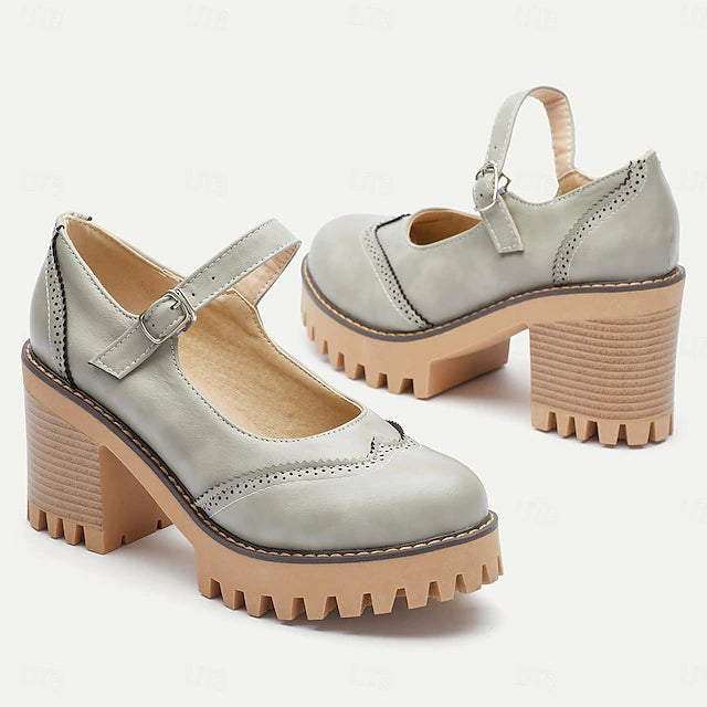 Damen Dirndl Schuhe Mit Blockabsatz Oktoberfest | Mary Jane