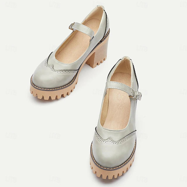 Damen Dirndl Schuhe Mit Blockabsatz Oktoberfest | Mary Jane