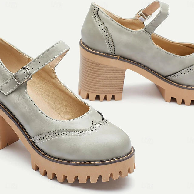 Damen Dirndl Schuhe Mit Blockabsatz Oktoberfest | Mary Jane