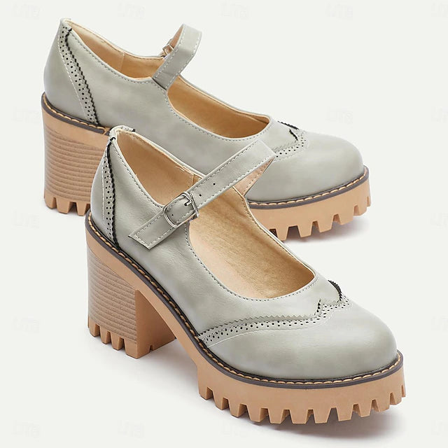 Damen Dirndl Schuhe Mit Blockabsatz Oktoberfest | Mary Jane