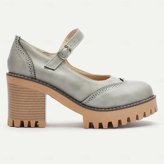 Damen Dirndl Schuhe Mit Blockabsatz Oktoberfest | Mary Jane