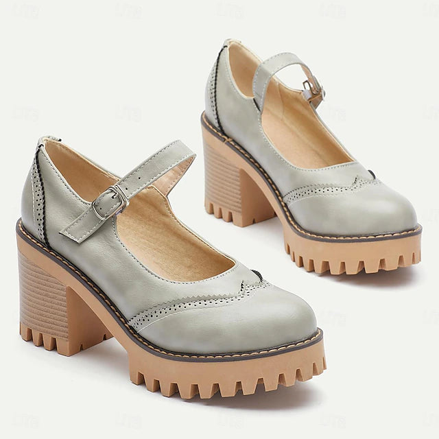 Damen Dirndl Schuhe Mit Blockabsatz Oktoberfest | Mary Jane