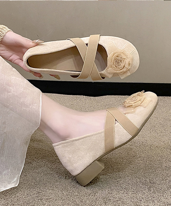 Damen Dirndl Schuhe Mit Blume Und Riemchen | Oktoberfest