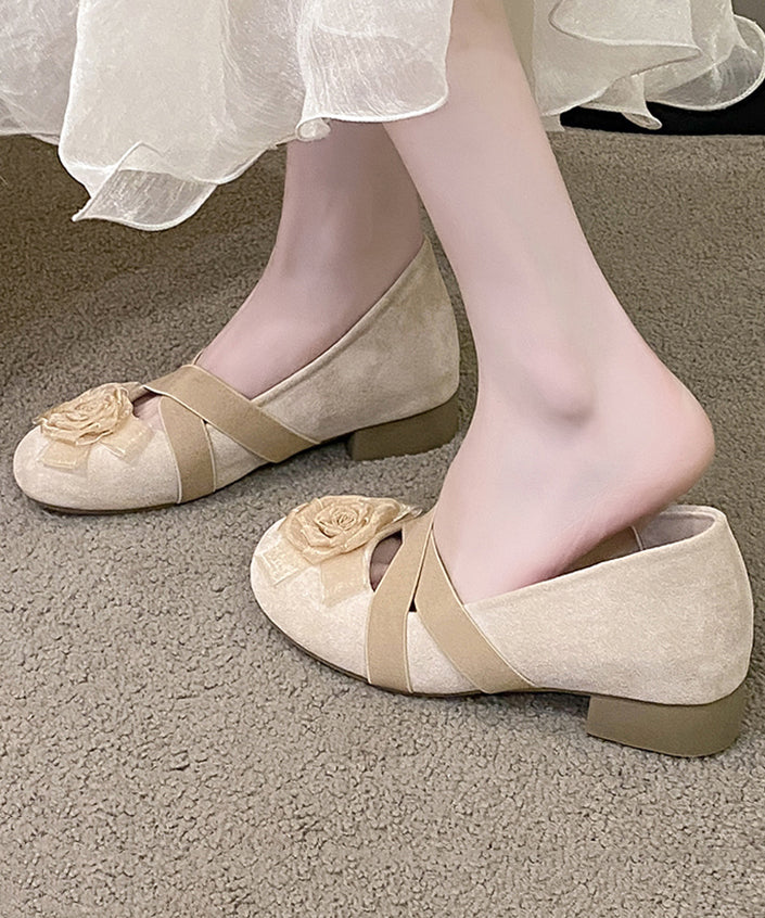 Damen Dirndl Schuhe Mit Blume Und Riemchen | Oktoberfest