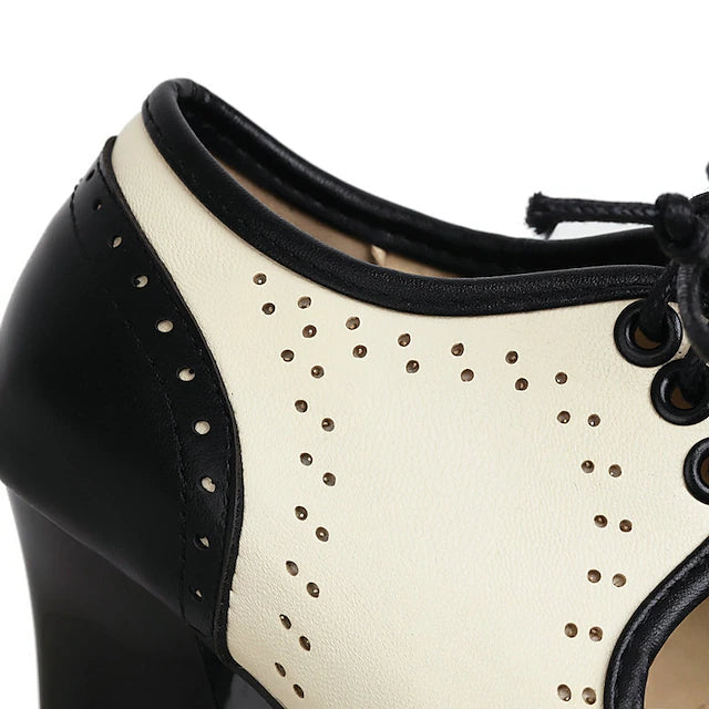 Damen Dirndl Schuhe Mit Schnürung Und Absatz | Oktoberfest