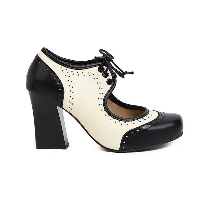 Damen Dirndl Schuhe Mit Schnürung Und Absatz | Oktoberfest