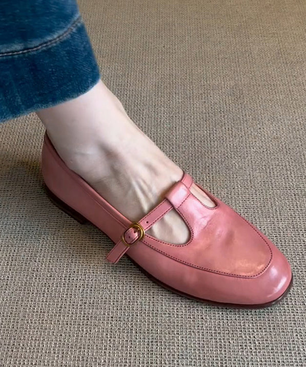 Damen Dirndl Schuhe Rosa Mit Schnallenriemen | Oktoberfest