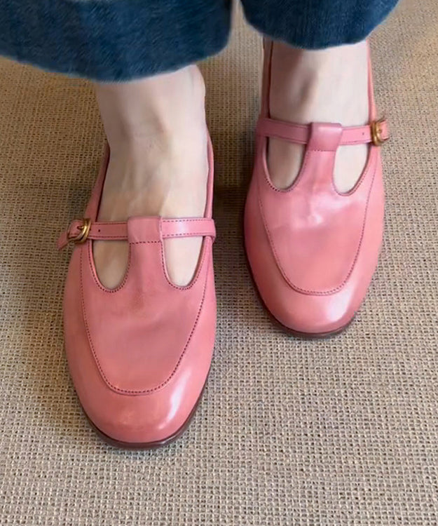 Damen Dirndl Schuhe Rosa Mit Schnallenriemen | Oktoberfest