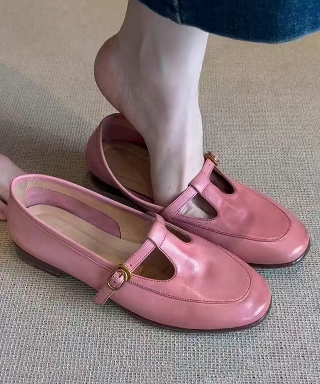 Damen Dirndl Schuhe Rosa Mit Schnallenriemen | Oktoberfest