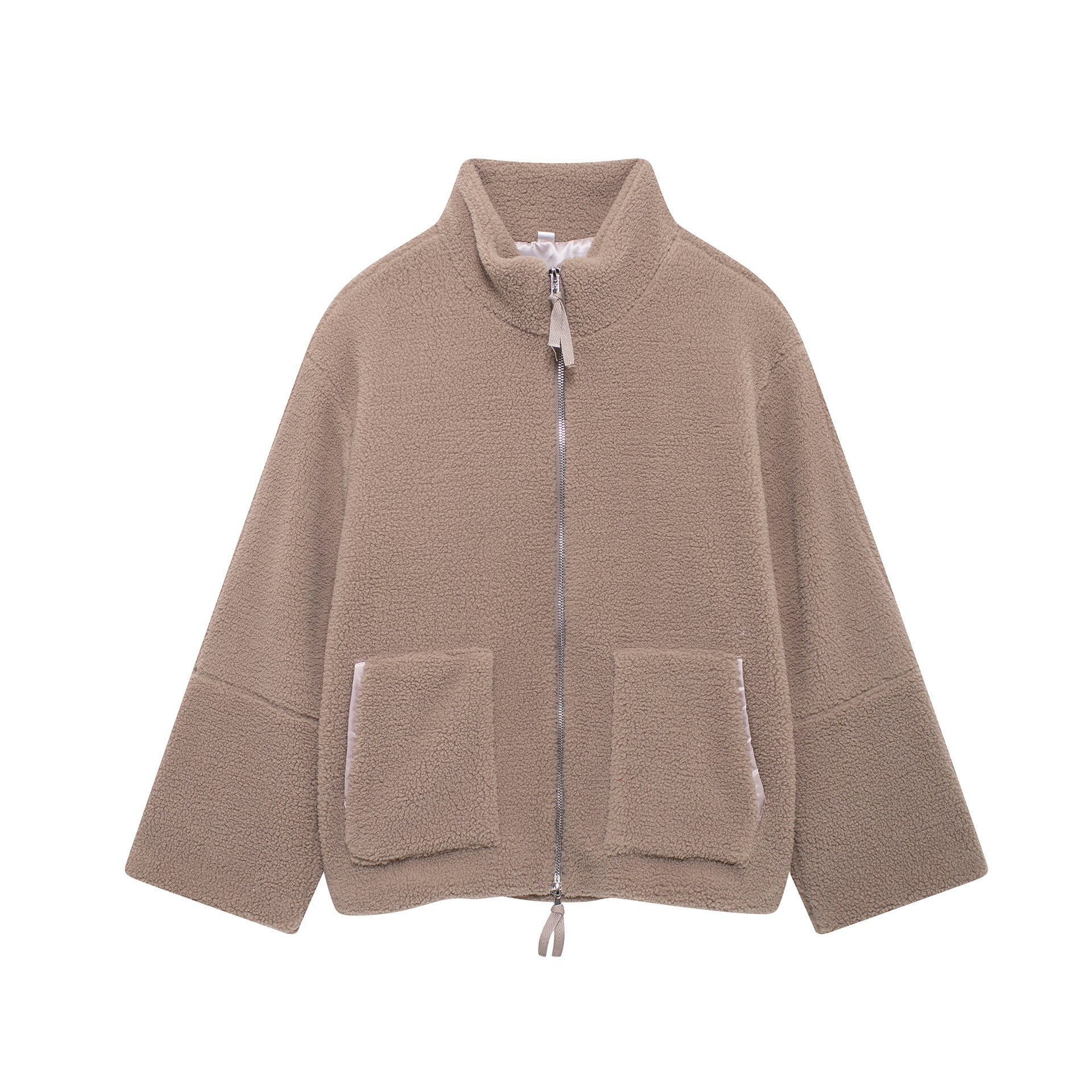Damen Fleecejacke Mit Zip & Taschen | Warm