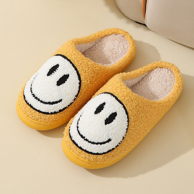 Damen Hausschuhe Mit Smiley-Motiv | Gefüttert