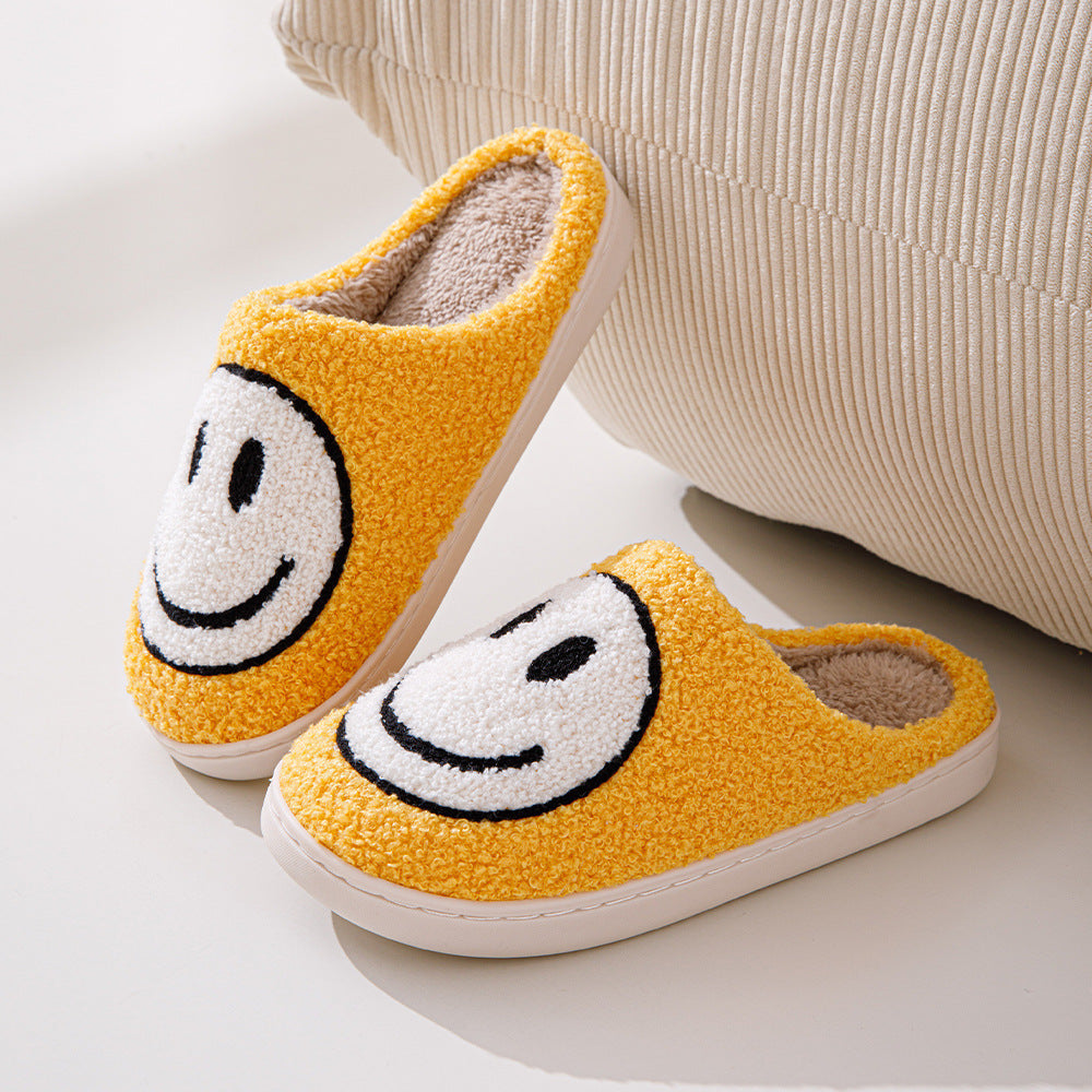 Damen Hausschuhe Mit Smiley-Motiv | Gefüttert